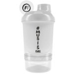 Fitness007 šejkr #musíšfurt 300 ml + 150 ml - bílá – Zboží Mobilmania