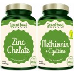 Greenfood Nutrition Methionin + Cysteine 90 kapslí + Zinc Chelate 60 kapslí – Hledejceny.cz