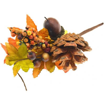 Flora Podzimní dekorace do vázy, větvička, žalud, šiška