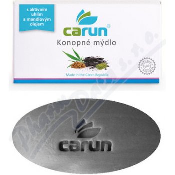 Carun konopné mýdlo s aktivním uhlím mandlovým olejem a citronovou trávou 100 g