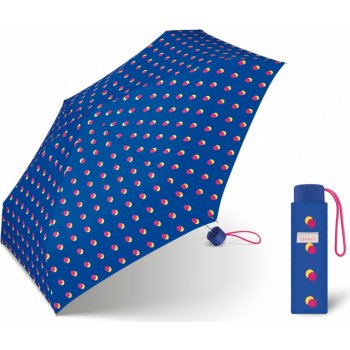 Esprit Petito double dot mini deštník s puntíky modrý