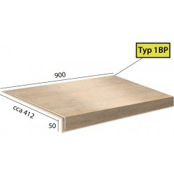 Brased Stoneline Step 1BP 1065 Travertin