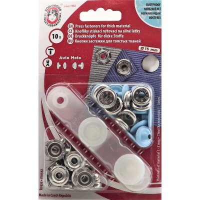 Kohinoor Druky kovové 15 mm, světle modré – Zboží Dáma