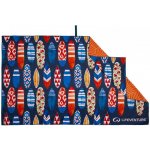 Lifeventure osuška Printed Soft Fibre Trek Recycled - Navy 90 x 150 cm – Hledejceny.cz