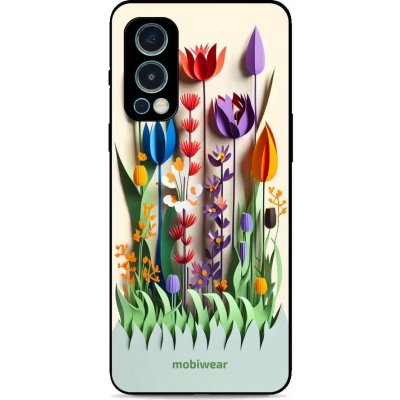 Pouzdro Mobiwear Glossy OnePlus Nord 2 5G - G015G Barevné květinky