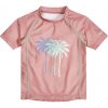 Kojenecké tričko a košilka Dětské UV tričko Playshoes Palmy coral krátký rukáv