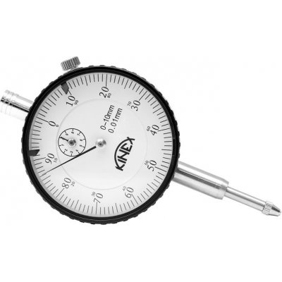 Kinex KI1155-02-410 | Odchylkoměr číselníkový s uchycením průměr 60 mm, přesnost 0,01 mm, zdvih 0-10 mm – HobbyKompas.cz