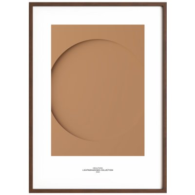 Idealform Poster no. 6 Round composition Barva: Terracotta, Velikost: 500x700 mm