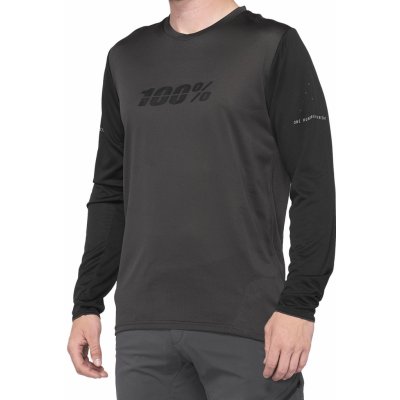 100% Ridecamp dlouhý rukáv Black/Charcoal pánský – Zboží Dáma