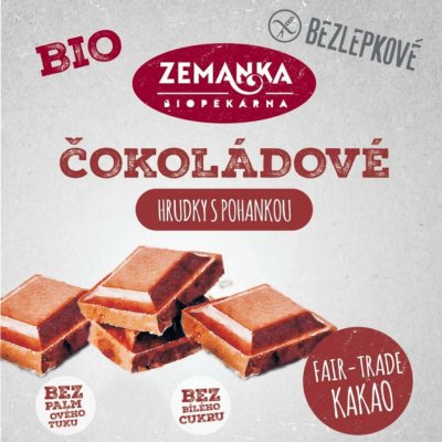 Biopekárna Zemanka Bezlepkové pohankové Bio hrudky s čokoládou 100 g – Zbozi.Blesk.cz