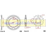 ČZ Řetězová sada Yamaha YZF 1000 R Thunder Ace 96-02