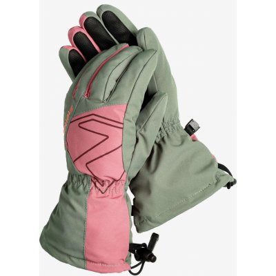 Ziener Laval As Aw Jr Dětské zimní rukavice green mud – Zboží Dáma