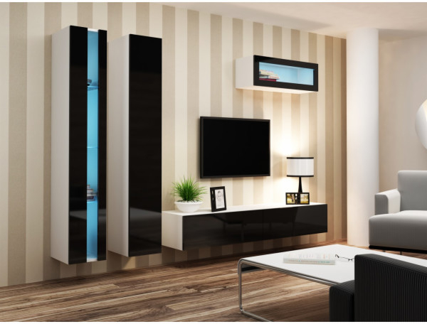 Cama VIGO NEW 2 bílá černý lesk