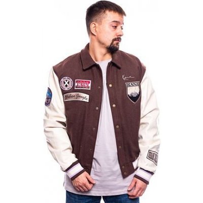 Urban Classics Oldschool College Jacket blk/wht 