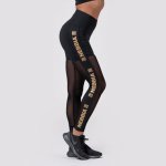 Nebbia Intense Gold Mesh legíny 829 černé – Zboží Mobilmania