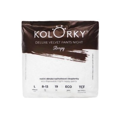 Kolorky DELUXE VELVET PANTS NIGHT Sleepy L 8-13 kg 19ks – Zboží Mobilmania