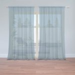 Sablio Záclony Šedě modrá: 2ks 150x250cm – Hledejceny.cz