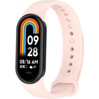 ESES Silikonový řemínek pro Xiaomi Mi Band 8 - Světle růžový 1530003654 – Zbozi.Blesk.cz