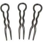 Plastové vlásenky 3 ks černá – Zboží Dáma