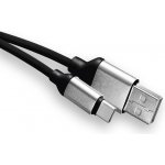 Emos SM7025BL USB 2.0 A/M - C/M, 1m, černý