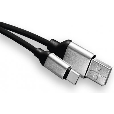 Emos SM7025BL USB 2.0 A/M - C/M, 1m, černý – Zbozi.Blesk.cz