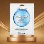 Farm Stay Hyaluronic Acid Super Aqua Soothing Mask Hluboce hydratační maska s kyselinou hyaluronovou 25 ml – Zboží Dáma