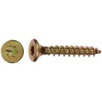 Uni vrut se zápustnou hlavou TX20 plný závit žlutě pozink. 4,5x16 mm, 200 ks – Hledejceny.cz