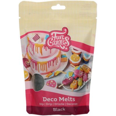 FunCakes Snadno rozpustná poleva v peckách černá 250 g – Zboží Dáma