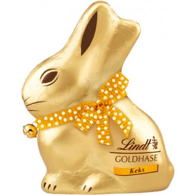 Lindt Zlatý Zajíček mléčná čokoláda se sušenkami 100 g – Zbozi.Blesk.cz