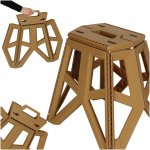 KIK KX3294 Skládací kempingová stolička 39,5 cm, béžová – Hledejceny.cz