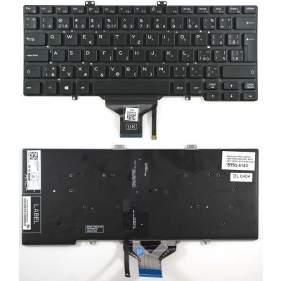 česká klávesnice Dell Latitude 3400 5400 5400 5401 5410 5411 7400 7410 CZ/SK černá podsvit – Sleviste.cz