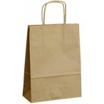 Taška papírová hnědá kroucené ucho 180 x 240 x 80 mm – Sleviste.cz