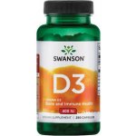 Swanson High Potency Vitamin D3 400 IU 250 kapslí – Hledejceny.cz