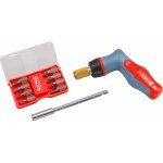 Šroubovák ráčnový s hroty, sada 18ks, 5x(-),4x(PH),3x(PZ),4x(HEX), EXTOL PREMIUM 8819191 – Zboží Dáma