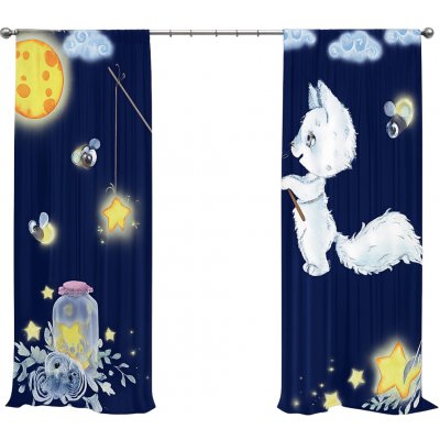 IMPAR Závěsy White fox (Rozměr : 140x250, Materiál: Interlock) – Hledejceny.cz