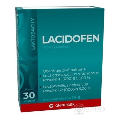 GLENMARK LACIDOFEN 30 kapslí – Hledejceny.cz