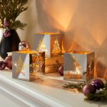 Die moderne Hausfrau Nerezové vánoční lucerny, sada 3 ks – Zboží Dáma