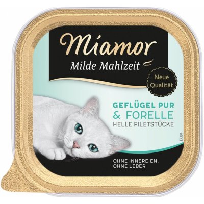 Miamor Milde Mahlzeit čisté drůbeží a pstruh 16 x 100 g
