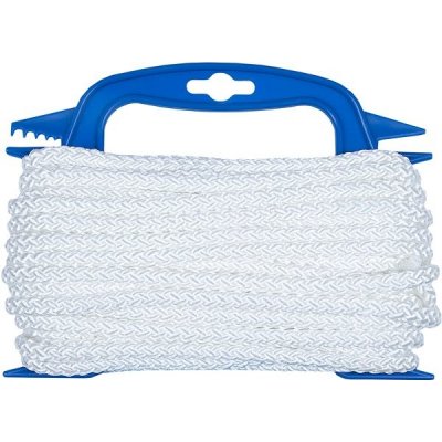 CONNEX PA pletené lano 8pramenné, 8 mm × 15 m, bílá, navíječ | Zboží Auto