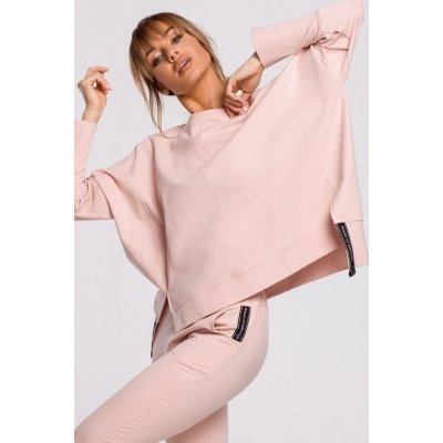 M491 Pullover oversized top with side splits candypink – Zboží Mobilmania