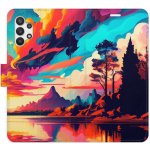 Pouzdro iSaprio Flip s kapsičkami na karty - Colorful Mountains 02 Samsung Galaxy A32 – Hledejceny.cz