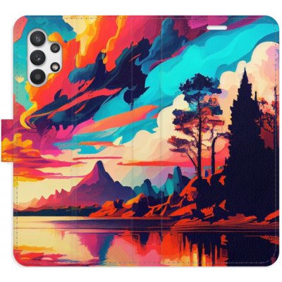 Pouzdro iSaprio Flip s kapsičkami na karty - Colorful Mountains 02 Samsung Galaxy A32 – Hledejceny.cz