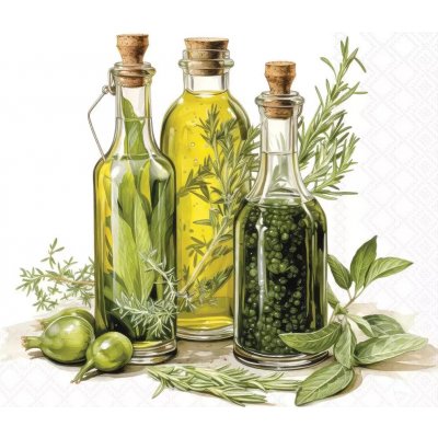 Ambiente Europe BV Ubrousek 33x33cm Bylinky oleje – Zboží Mobilmania