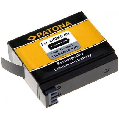 Patona Baterie pro digitální kameru GoPro Hero 4 AHDBT-401 1160mAh Li-Ion PT1235 – Hledejceny.cz