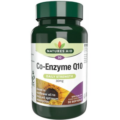 Natures Aid Koenzym Q10 30 mg 30 softgel kapslí – Hledejceny.cz