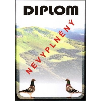 VIZINGR Holubáři diplom A4 č.2 Holub č.2 BEZ TEXTU – Hledejceny.cz