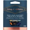 Holicí hlavice a planžeta Gillette King C. Shave & Edging 3 ks