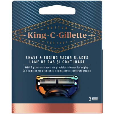 Gillette King C. Shave & Edging 3 ks – Zbozi.Blesk.cz