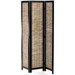 Autronic Paraván dřevěný EF-L174 BK černý – Zboží Dáma