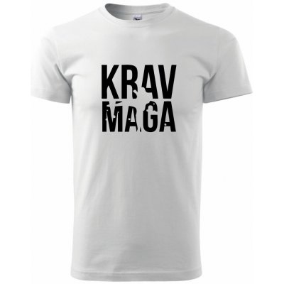 Nápis Krav Maga klasické pánské triko bílá – Hledejceny.cz